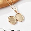 Clear Cubic Zirconia Locket Necklaces NJEW-A036-01C-3