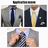 2Pcs Brass Knot Shape Tie Tack Clutch FIND-FG0001-68P-6