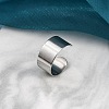 304 Stainless Steel Open Cuff Rings RJEW-G335-01B-1