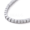 Electroplated Non-magnetic Synthetic Hematite Beads Strands G-G862-03F-3