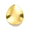 Ion Plating(IP) 201 Stainless Steel Pendants STAS-G296-06G-2