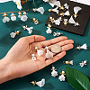 30Pcs 6 Styles Angel Frosted Acrylic Pendants FIND-TA0002-86-4