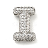 Platinum Plated Brass Micro Pave Cubic Zirconia Pendants KK-L073-001P-I-1