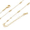 2MM Brass Round Ball Cable Chain Necklaces X-MAK-L045-01G-4