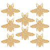 CHGCRAFT 8Pcs Bee Hotfix Rhinestone DIY-CA0006-31-1