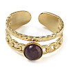 Natural Amethyst Finger Rings RJEW-U027-06G-05-2