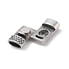 Tibetan Style 304 Stainless Steel Magnetic Clasps with Glue-in Ends LS-STAS-G276-28AS-3