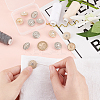 12Pcs 2 Colors 1-Hole Alloy Button DIY-FG0003-54-3