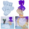 Pregnant Woman with Heart Picture Frame Food Grade Silicone Molds SIMO-PW0001-404-1