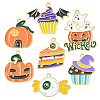 35Pcs 7 Styles Halloween Alloy Enamel Pendant ENAM-CJ0003-98-1