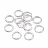 Non-Tarnish 304 Stainless Steel Closed Jump Rings X-STAS-F174-16P-4