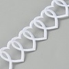 Polyester Heart Ribbon DIY-WH20048-086B-2