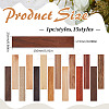 15Pcs 15 Colors Wood Blank Bookmarks for DIY Engraved Craft WOOD-ME0001-05-2