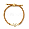Adjustable Nylon Cord Bracelets BJEW-C096-01G-22-4
