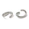 Tarnish Resistant Oval 304 Stainless Steel Open Jump Rings X-STAS-R067-01-3