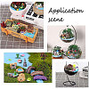 66Pcs 6 styles Resin Frog & Lotus & Mushroom Ornaments DJEW-GF0001-61-5