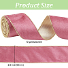 10 Yards Single Face Velvet Ribbon OCOR-WH0093-12B-2