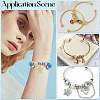 6Pcs 2 Colors Brass Cuff Bangle Making KK-BBC0022-73-6