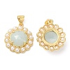 Ion Plating(IP) Natural Mixed Gemstone Pendant G-E599-03G-3