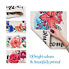 4Pcs 4 Style Linen Vertical Double Sided Garden Flag AJEW-CF0001-15-3