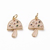 Brass Micro Pave Colorful Cubic Zirconia Pendants LS-KK-C100-09G-2
