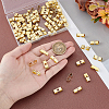 120Pcs 3 Styles Brass Bolo Tie Slides Clasp Accessories KK-PH0011-01-6
