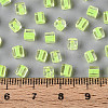 Transparent Inside Colours Glass Seed Beads SEED-T007-11J-4