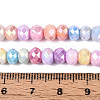 Anti-Tarnish Electroplate Rondelle Glass Beads Strands X-EGLA-T021-6mm-17-10-4