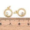 Brass Micro Pave Cubic Zirconia Pendants KK-D019-11G-3