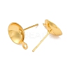 304 Stainless Steel Stud Earring Findings STAS-S151-01G-C-2