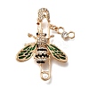 Zinc Alloy Enamel Rhinstone Brooches JEWB-V001-03C-01-1