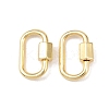 Brass Screw Carabiner Lock Charms KK-Z132-07G-1