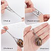 3Pcs 3 Styles 304 Stainless Steel Macrame Pouch Necklace Making for Gemstone Nuggets NJEW-BBC0001-24-6