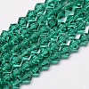 Imitate Austrian Crystal Bicone Glass Beads Strands X-GLAA-F029-6x6mm-10-1