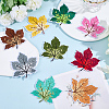 9Pcs Leaf Computerized Embroidery Cloth Iron on/Sew on Patches PATC-WH20006-007-4