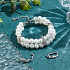 6Pcs Rack Plating Brass Micro Pave Cubic Zirconia Twister Clasps ZIRC-UN0001-08P-2