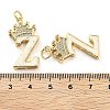 Brass Micro Pave Clear Cubic Zirconia Pendants KK-G498-01Z-02-3