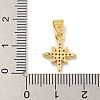 Rack Plating Brass Micro Pave Cubic Zirconia Charms KK-C074-62G-3