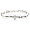Brass & 304 Stainless Steel Beads Stretch Bracelets Set EI7625-4-1