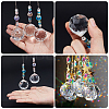 3Pcs 3 Colors Glass Teardrop Pendant Decorations FIND-SP0002-52-3