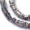Electroplate Glass Beads Strands EGLA-L023A-HP04-2