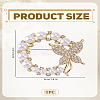 1Pc Alloy Rhinestone Brooches JEWB-LP0004-12-2