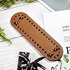 PU Leather Oval Long Bottom for Knitting Bag FIND-WH0043-56B-3