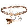 Bohemian Imitation Leather Tassel Wrap Chain Belts AJEW-WH20033-096AS-D-6