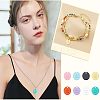 48Pcs 8 Colors Spray Painted Alloy Charms FIND-FH0002-71-5