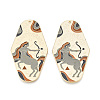 Rack Plating Alloy and Enamel Big Pendants X1-ENAM-T021-29E-1