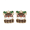 Christmas 304 Stainless Steel Enamel Pendants STAS-Z093-08N-G-1