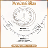 1Pc Punk Exaggerated Alloy Cable Necklaces NJEW-AR0001-08-2