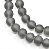 Baking Paint Transparent Glass Bead Strands GLAA-S031-6mm-12-3
