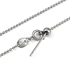 304 Stainless Steel Ball Chains Necklaces NJEW-H042-10P-2